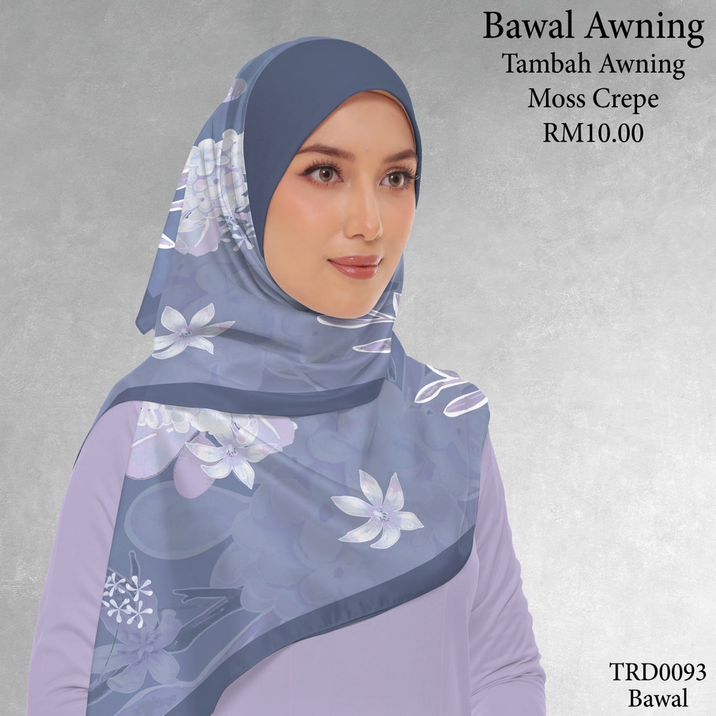 Tudung Bawal (Square Hijab) in TRD0093