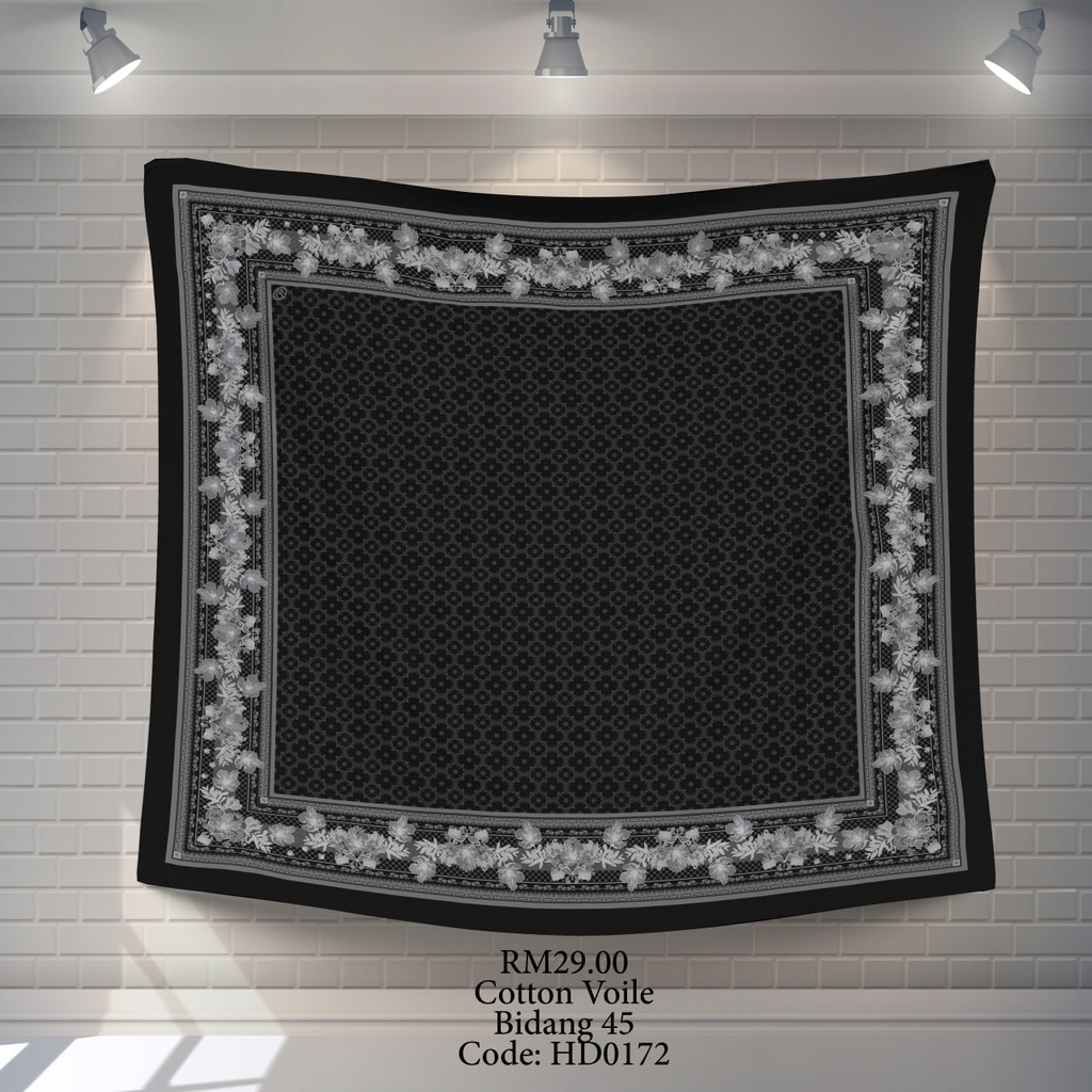 Tudung Bawal (Square Hijab) in HD0172