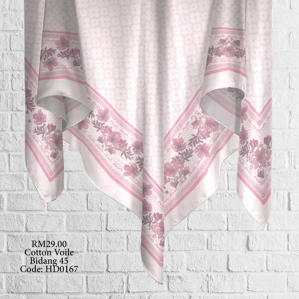 Tudung Bawal (Square Hijab) in HD0167